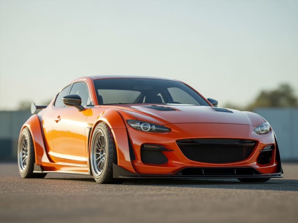 Agresywny body kit Mazda