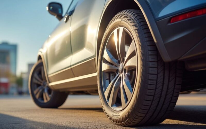 Asymetryczne opony auta