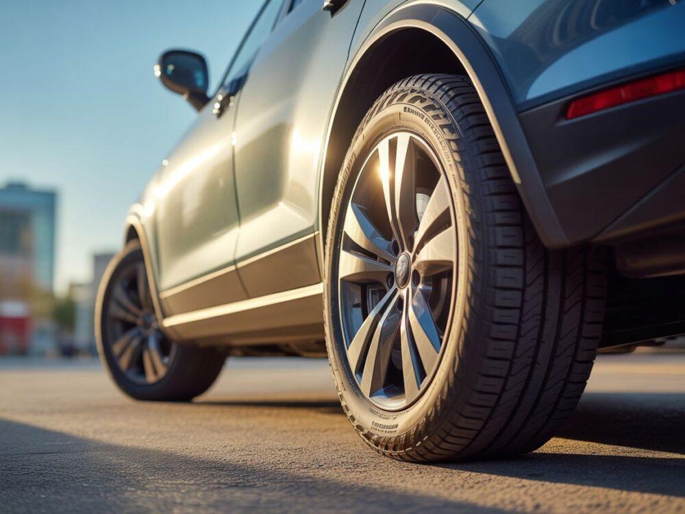 Asymetryczne opony auta