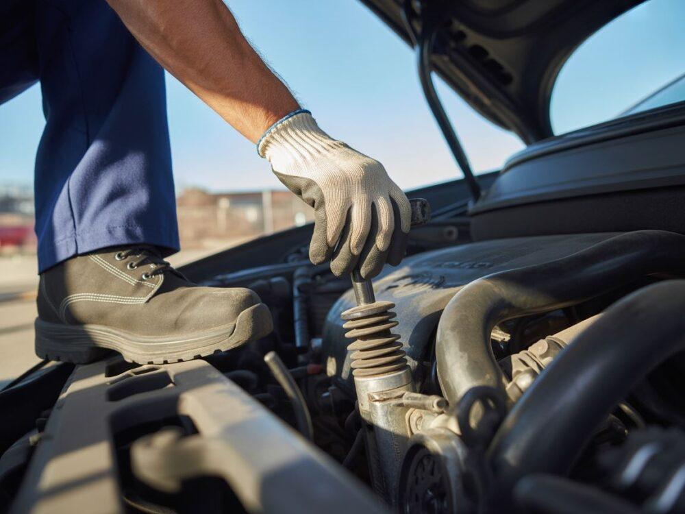 Dashboard podczas hamowania