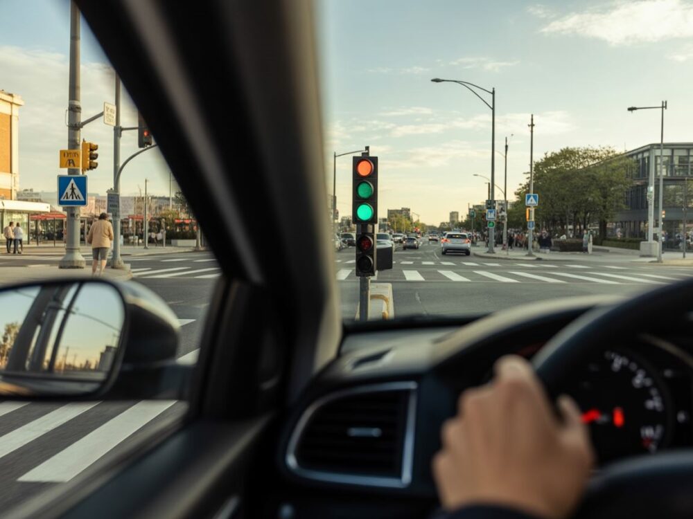 Droga nocą światła samochodu