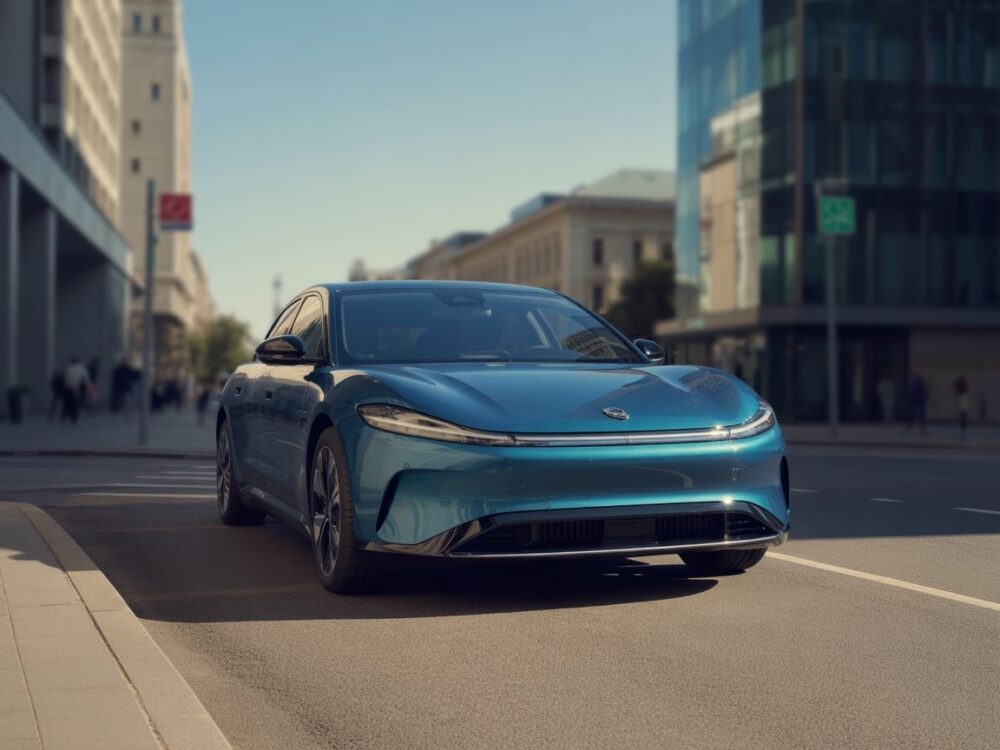 Futurystyczny pojazd elektryczny