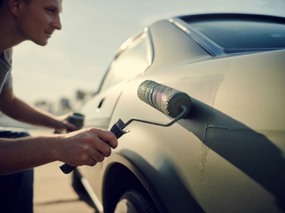 Malowanie auta wałkiem