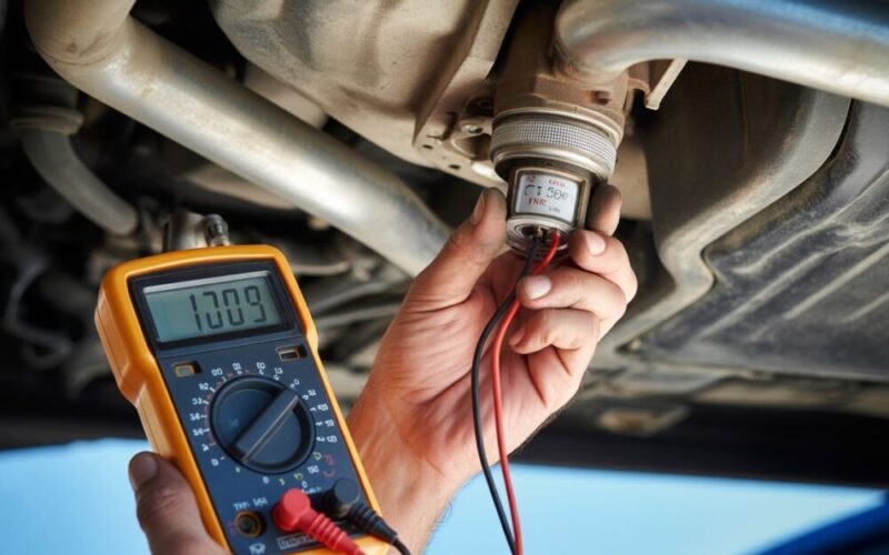 Mechanik przy silniku