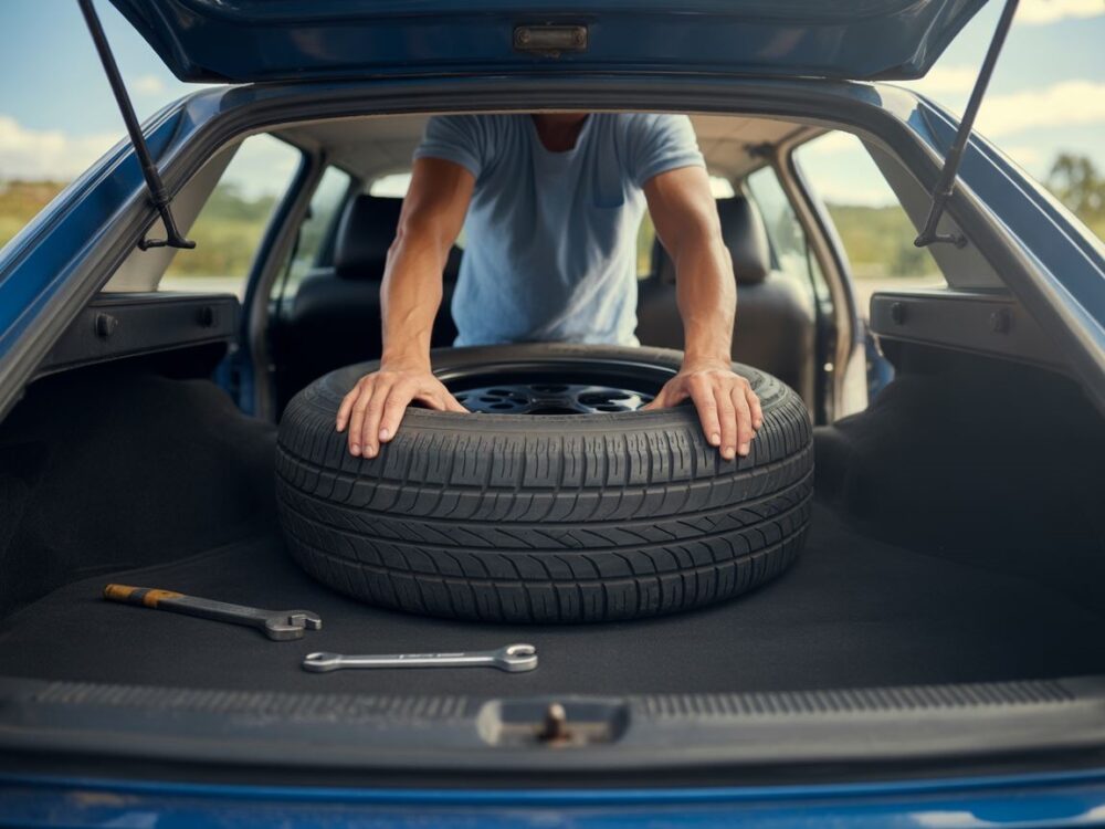 Montaż koła zapasowego