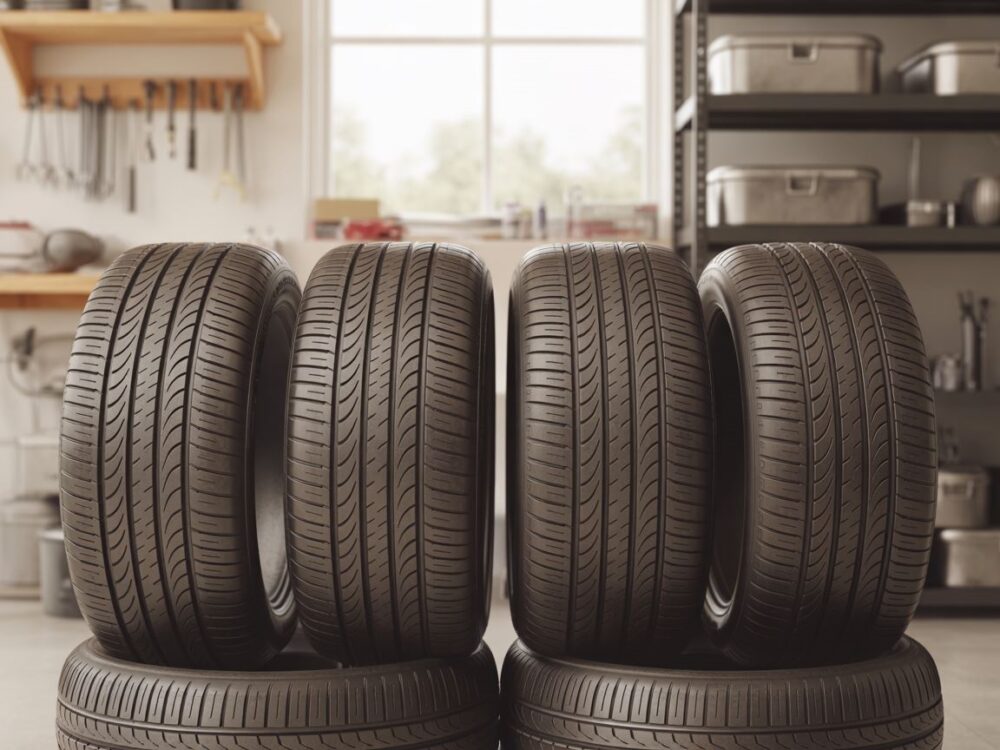 Opony w magazynie