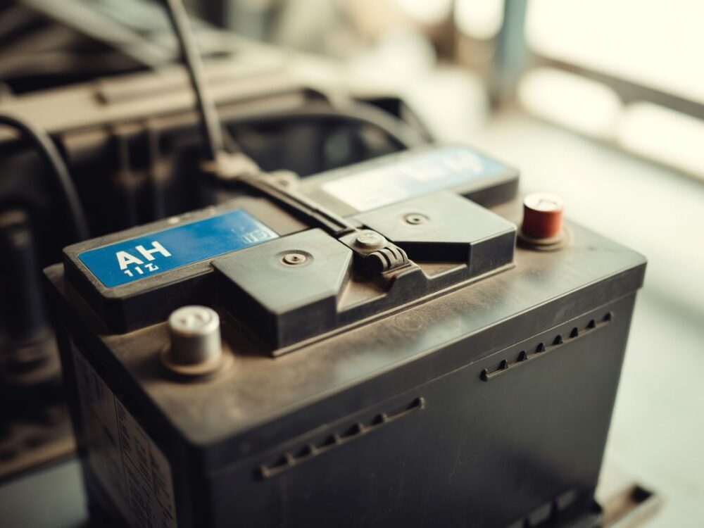 Oznaczenie AH na akumulatorze