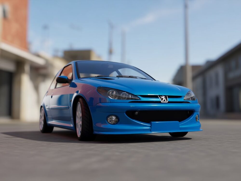 Peugeot 206 z body kitem