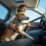 Pies w pasach bezpieczeństwa