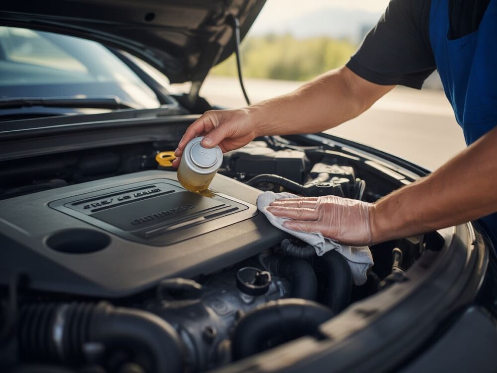 Prawidłowy poziom oleju
