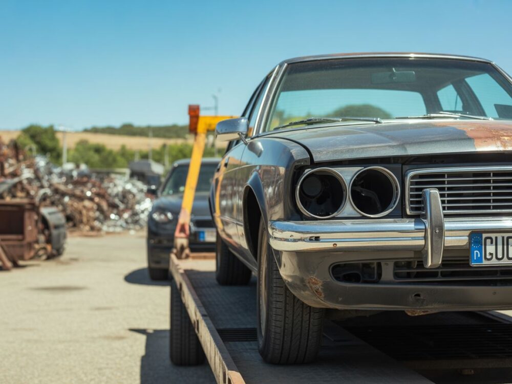 Proces demontażu auta