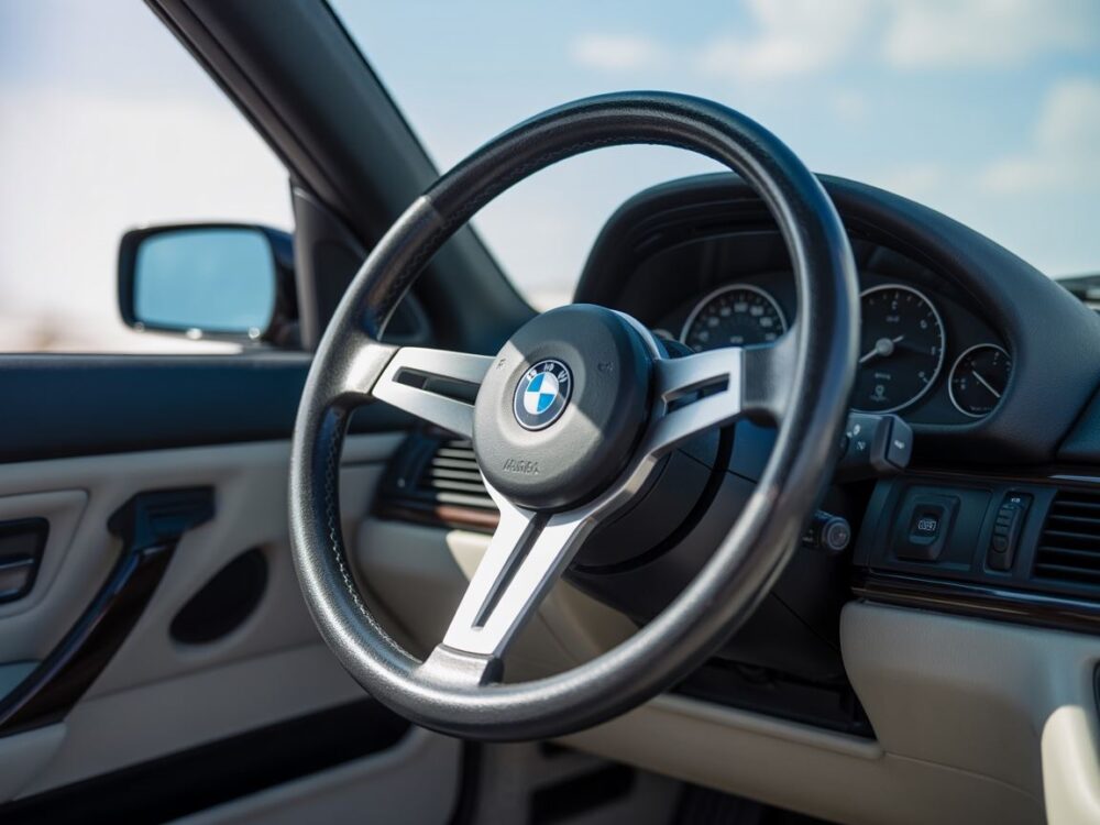 Skórzana kierownica BMW