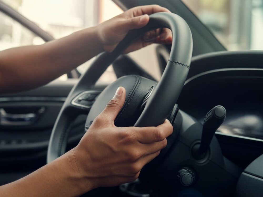 Skórzana kierownica