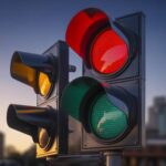 Sygnalizacja świetlna miasto