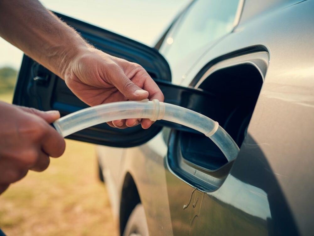 Jak spuścić paliwo z baku bez pompki? Poradnik krok po kroku (nawet z sitkiem antykradzieżowym)