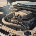 Zapach spalenizny z maski