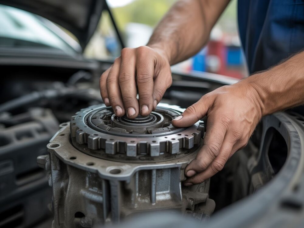 Zużyte elementy skrzyni