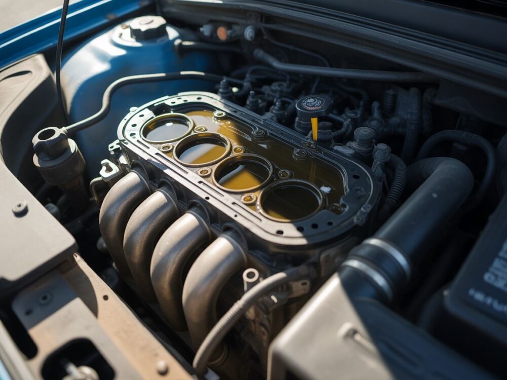 Zużyty olej silnikowy